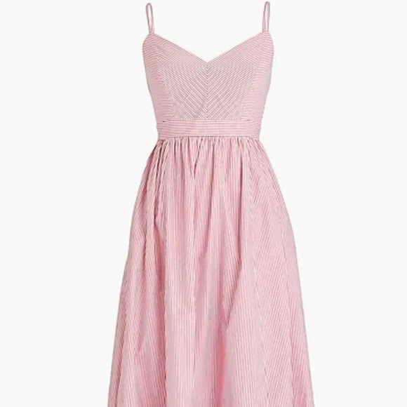 J Crew Sundress Red and White stripes - Picture 1 of 6